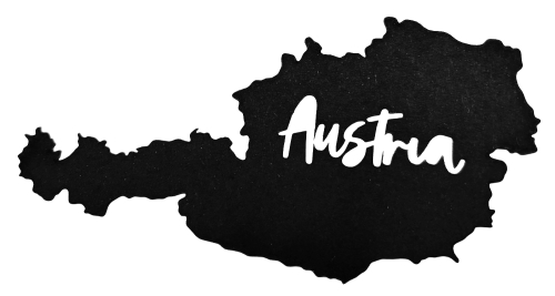 Austria Map Scrapbooking Laser Cut Title