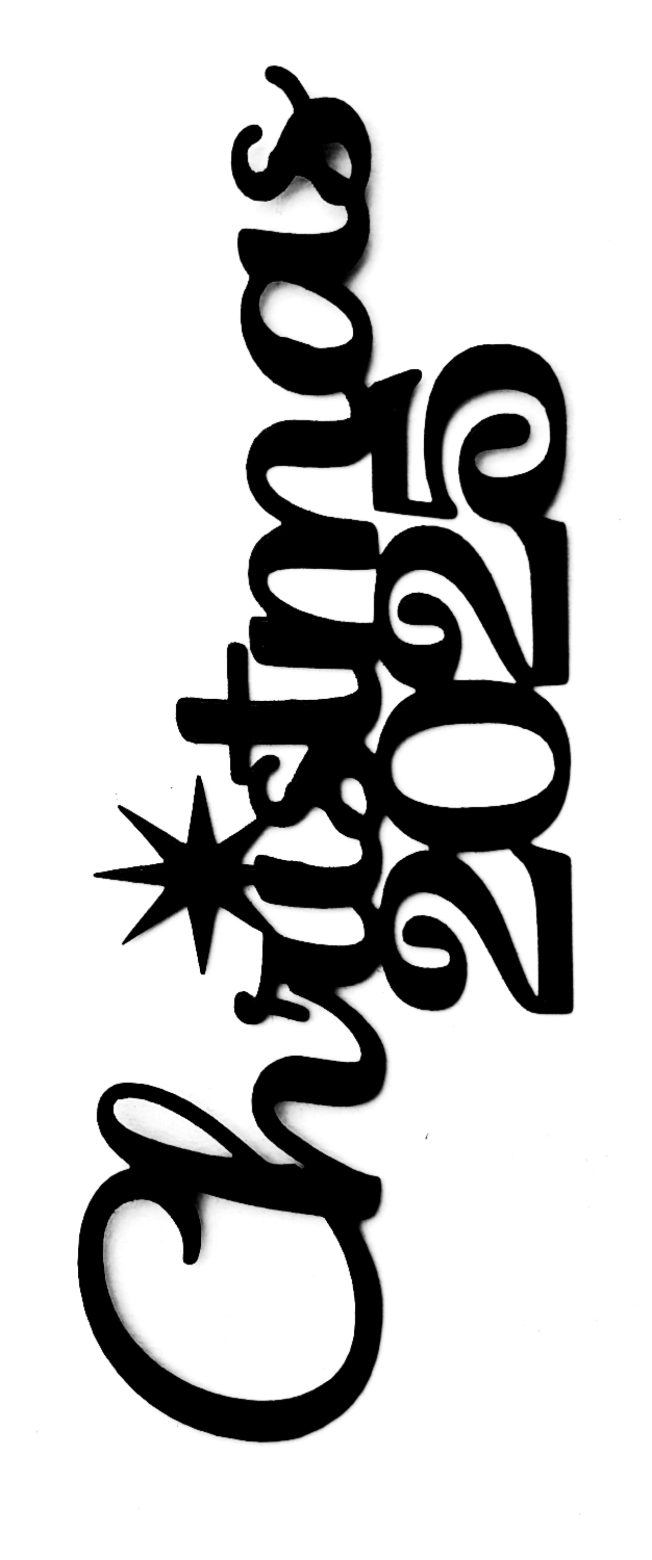 Christmas 2025 Scrapbooking Laser Cut Title