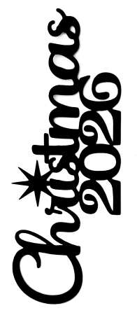 Christmas 2026 Scrapbooking Laser Cut Title