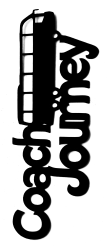 Coach Journey Scrapbooking Laser Cut Title With Luxury Coach