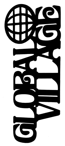 Global Village Scrapbooking Laser Cut Title With Globe