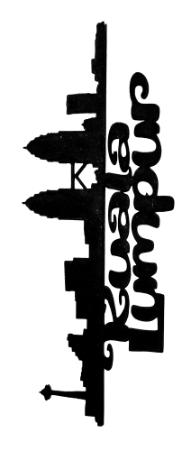 Kuala Lumpur Scrapbooking Laser Cut Title with Skyline