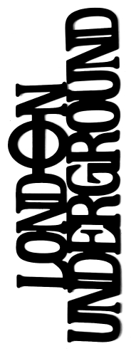 London Underground Scrapbooking Laser Cut Title with Logo