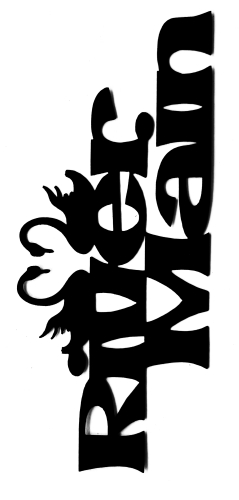 River Main Scrapbooking Laser Cut Title With Swans