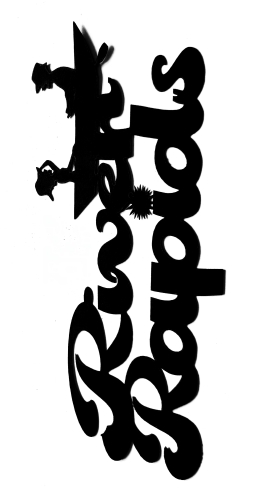 River Rapids Scrapbooking Laser Cut Title with Boat