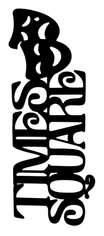 Times Square Scrapbooking Laser Cut Title With Masks