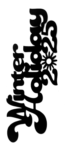 Winter Holiday 2025 Scrapbooking Laser Cut Title