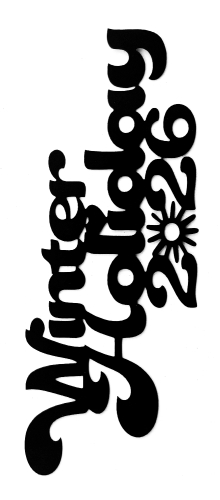 Winter Holiday 2026 Scrapbooking Laser Cut Title